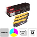 Картридж лазерный Комус CF371AM CMY для HP CLJ CP1525/CM1415 (3шт/уп) 855967 - фото 710133