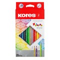 Карандаши цветные 15 цв. 3-гран Kores Kolores Style, 93310 - фото 716256