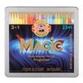 Карандаши цветные цельнографитные PROGRESSO MAGIC 8774, 24шт, мет.кор 1338296 - фото 716709