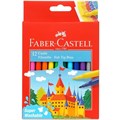 Фломастеры Faber-Castell Замок, 12цв., смываемые,картон,европодвес,554201 - фото 716940