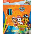 Карандаши цветные Deli Paw Patrol трехгран,заточен,24цв/наб,картон EC116-24 1571595 - фото 717647