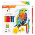 Карандаши цветные Deli Color Emotion EC00220 трехгран. липа 24цв/наб 1791519 - фото 719289