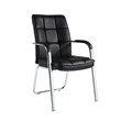 Конференц-кресло BN_TQ_Echair-810 VPU кожзам черный, хром - фото 720234