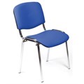 Стул UP_EChair Rio(ИЗО) хром, к/з синий Z06 - фото 720303