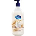 Крем-мыло AURA Шелк и рисовое молочко Silky Cream флакон/дозатор,  1000мл - фото 729528