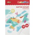 Картон белый №1School 16л,А4 мелованный ColorPics в папке 1805255 - фото 733996