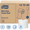 Бумага туалетная д/дисп Tork Mid-size Т6 Universal 1сл бел135м 27рул 127540 318878 - фото 748752