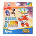 Пастель масляная Deli  Super Wings набор 24 цвета EC009-24 1699715 - фото 756682