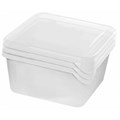 Набор контейнеров для заморозки Frozen 0,75л квадрат 115х115х110мм 3шт/наб - фото 764300