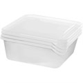 Набор контейнеров для заморозки Frozen 0,45л квадрат 115х115х85мм 3шт/наб - фото 764301