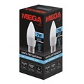 Лампа светодиодная Mega 7W E27 4000K нейт.свет свеча 1041499 - фото 769443