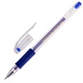 Ручка гелевая неавтомат. CROWN HJR-500R 0,5мм. рез. манж. синий - фото 779551