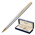 Ручка шариковая WATERMAN HEMISPHERE S0920370 сталь с позол лин сред чер син 328781 - фото 785773