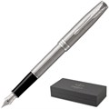 Ручка перьевая PARKER SONNET STAINLESS STEEL СT 2 черных картрид 1931509 691209 - фото 786299