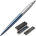 Ручка шариковая  PARKER Jotter Waterloo Blue CT синий 1953191 Франция 718615 - фото 786423