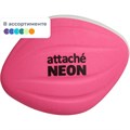 Ластик двухцветный Attache Neon, термопл.каучук, 37x15x48 мм, ассорти 1557379 - фото 794686