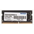 Модуль памяти Patriot DDR4 SO-DIMM 4Gb 2666МГц CL19 (PSD44G266681S) 1604840 - фото 801066