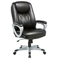Кресло BN_U_EChair-583 TR рецикл.кожа черный, пластик серый - фото 814452