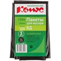 Мешки для мусора ПВД 120л 55мкм 5шт/уп черные 70x110см Комус 328817 - фото 828564