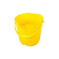 Ведро FBK 15л желтое, армир. пластик противоударный, круглое, 80101-4 - фото 829816