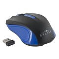 Мышь компьютерная Oklick 485MW черный/синий опт (1200dpi) беспр USB (2but) - фото 839258