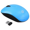 Мышь компьютерная Oklick 525MW голубой опт (1000dpi) беспр USB (2but) - фото 839293