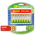 Зарядное устройство GP + аккум. АА (HR6) 2700 ser., 270AAHC/CPBXL-2CR8 8шт 1654737 - фото 839770