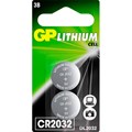 Батарейка GP CR2032, 3V, литий, 2шт/уп (1425902) - фото 840562