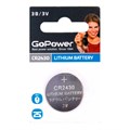 Батарейка GoPower CR2430 1шт Lithium 3V (1/40/2000) - фото 840970