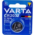 Батарейка Varta ELECTRONICS CR2032 BL1 Lithium 3V (6032) (6032101401) - фото 841333