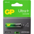 Батарейка GP Ultra+ Alkaline LR6 (АА), 4шт/уп (15AUPA21-2CRSB4) 1969582 - фото 841441