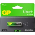 Батарейка GP Ultra+ Alkaline LR6 (АА) 8шт/уп (GP15AUPA21-2CRB8) 1969584 - фото 841450