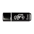 Флеш-память Smartbuy Glossy, 32Gb, USB 2.0, чер, SB32GBGS-K 445925 - фото 841699