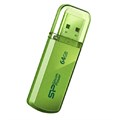 Флеш-память Silicon Power Helios 101 64GB USB 2.0, зеленый, алюминий 1594868 - фото 842477