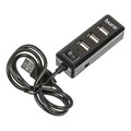 Разветвитель USB 2.0 Buro BU-HUB4-0.5L-U2.0 4порт. черный 1597909 - фото 842483