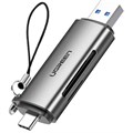 Картридер UGREEN USB-C + USB-A 3.0 для карт памяти TF/SD (50706) 1602433 - фото 842812