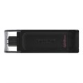 Флеш-память Kingston DataTraveler 70, USB-C 3.2 G1, черн, DT70/128GB 1550099 - фото 843013