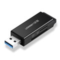 Картридер UGREEN CM104 (40752) USB 3.0 to TF + SD Dual Card Reader/черный 1815990 - фото 843516