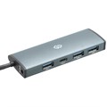 Разветвитель USB Digma (HUB-3U3.0С-UC-G) 4порт. серый 1975992 - фото 844320