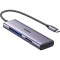 Картридер UGREEN CM627 (15307) 4-in-1 USB-C Card Reader. Цвет: серый 2036095 - фото 844884