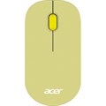 Мышь компьютерная Acer OMR205  оптич./1200dpi/беспроводн/USB/зеленый/желтый 2044511 - фото 844901