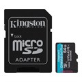 Карта памяти Kingston Canvas Go! Plus microSDXC UHS-I Cl10 +ад, SDCG3/64Gb 1179774 - фото 845587