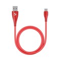 Кабель Deppa Ceramic USB - USB-C, 1м, красный 1665480 - фото 846539