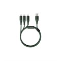 Кабель Lightning - Type-C - Micro USB, 1.2 м, Xiaomi SOLOVE, зел, DW2GreenR 1677642 - фото 846585