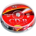 Носители информации CD-R 80 52x, VS, 10шт/уп Ink Print 1988357 - фото 848196