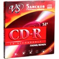 Носители информации CD-R 80 52x, VS, конверт/5шт/уп 1988360 - фото 848199