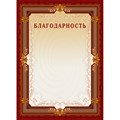 Благодарность А4-15/Б кор.рамка,без герба230г/кв.м10шт/уп 213293 - фото 852280