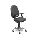 Кресло UP_EChair 223 PC ткань серая С73, хром 754094 - фото 858059