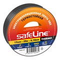 Изолента SafeLine THERMO 19мм х 20м х 0,18 мм черный, термостойкая (25266) 1789776 - фото 911863