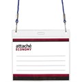 Бейдж Attache Economy 108x126 150мкм,шнур.2заж 45см син,вклад.90x120 5шт/уп 1658138 - фото 912056